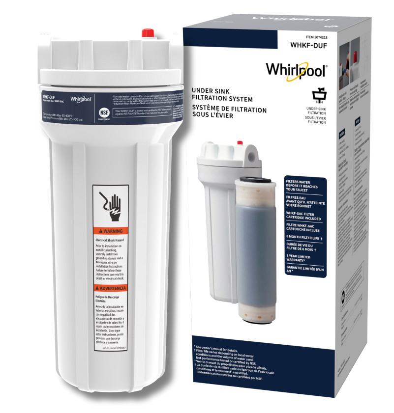 Whirlpool WHKF-DUF Single-Stage GAC Under Sink Water Filtration System