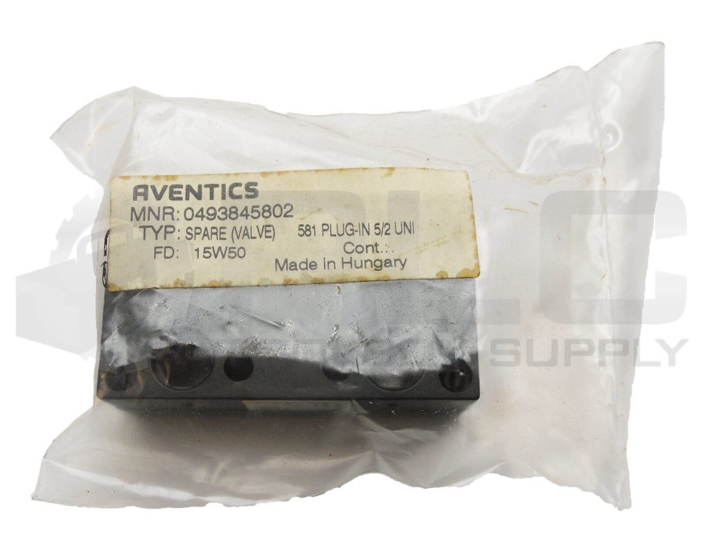 NEW SEALED AVENTICS 0493845802 PNEUMATIC SPARE VALVE