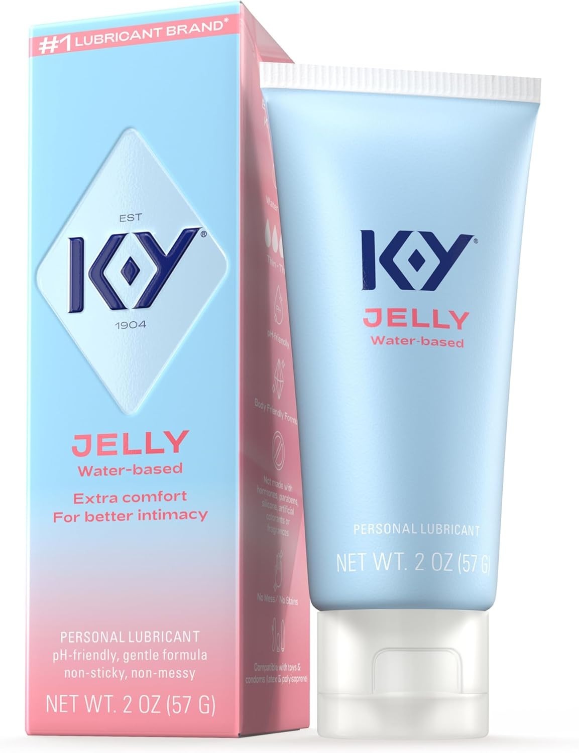 K-y Jelly Personal Lubricant Water Based Lube for Wetter Sex **new** .....