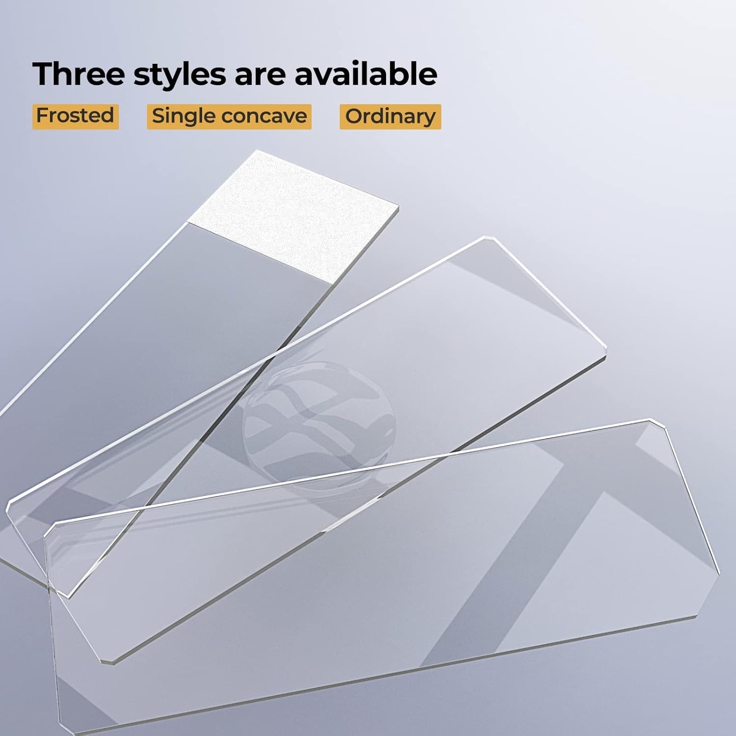 Complete Microscope Slides Set: 50 Slides & 100 22x22mm Coverslips – Pre-Cleaned