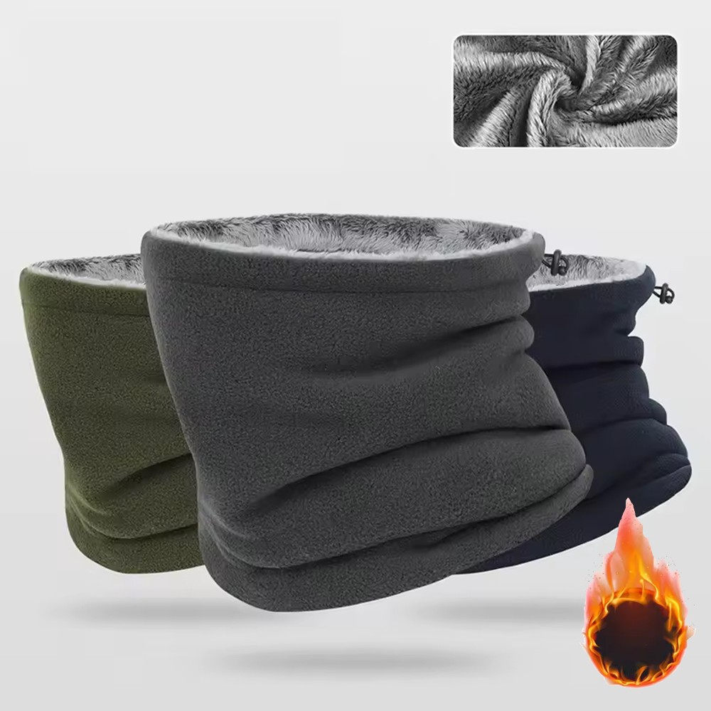 Men Women Winter Face Mask Cover Fleece Scarf Mask for Ski Cycling Outdoor Sport
