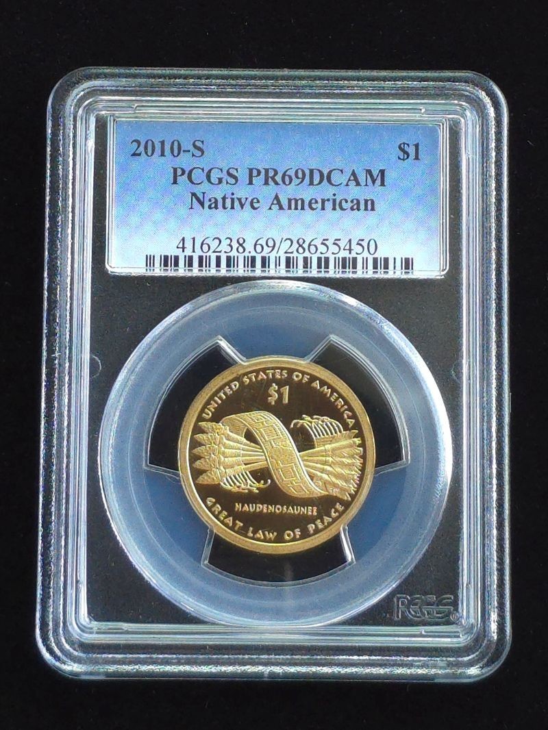 2010-S Native American $1 PCGS Graded PR69DCAM #28655450