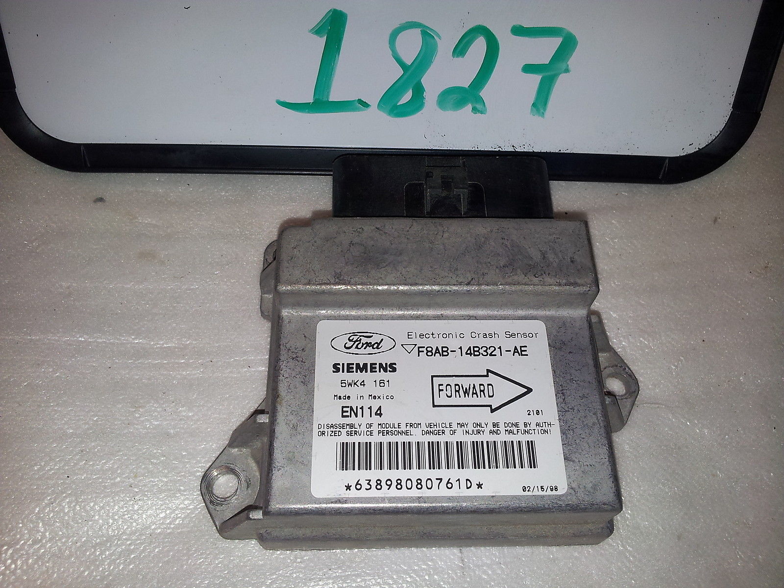 98-00 MRECURY GRAND MARQUIS F8AB-14B321-AE Supplemental Safety Restraint SRS Con