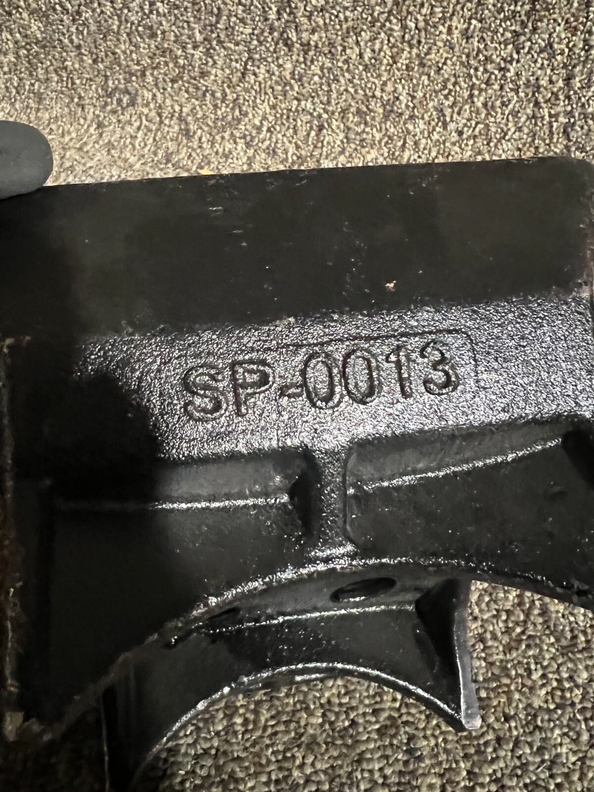 SP-0013 Spring End Cap 9" Width +-8-9/16" Height 4" Thick Black