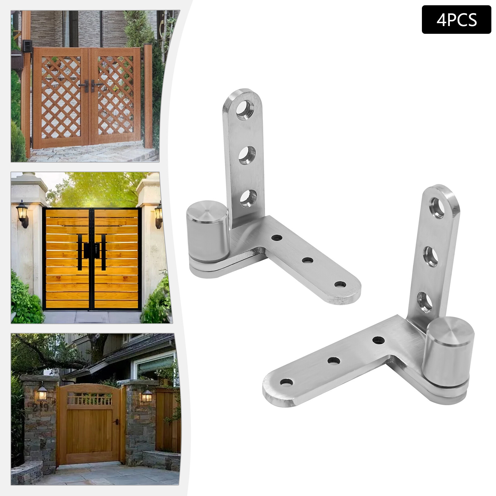 4Pcs Heavy Duty Hinges Door Hinges Door Mount Pivot Door Hinges 50kg/110.23lbs