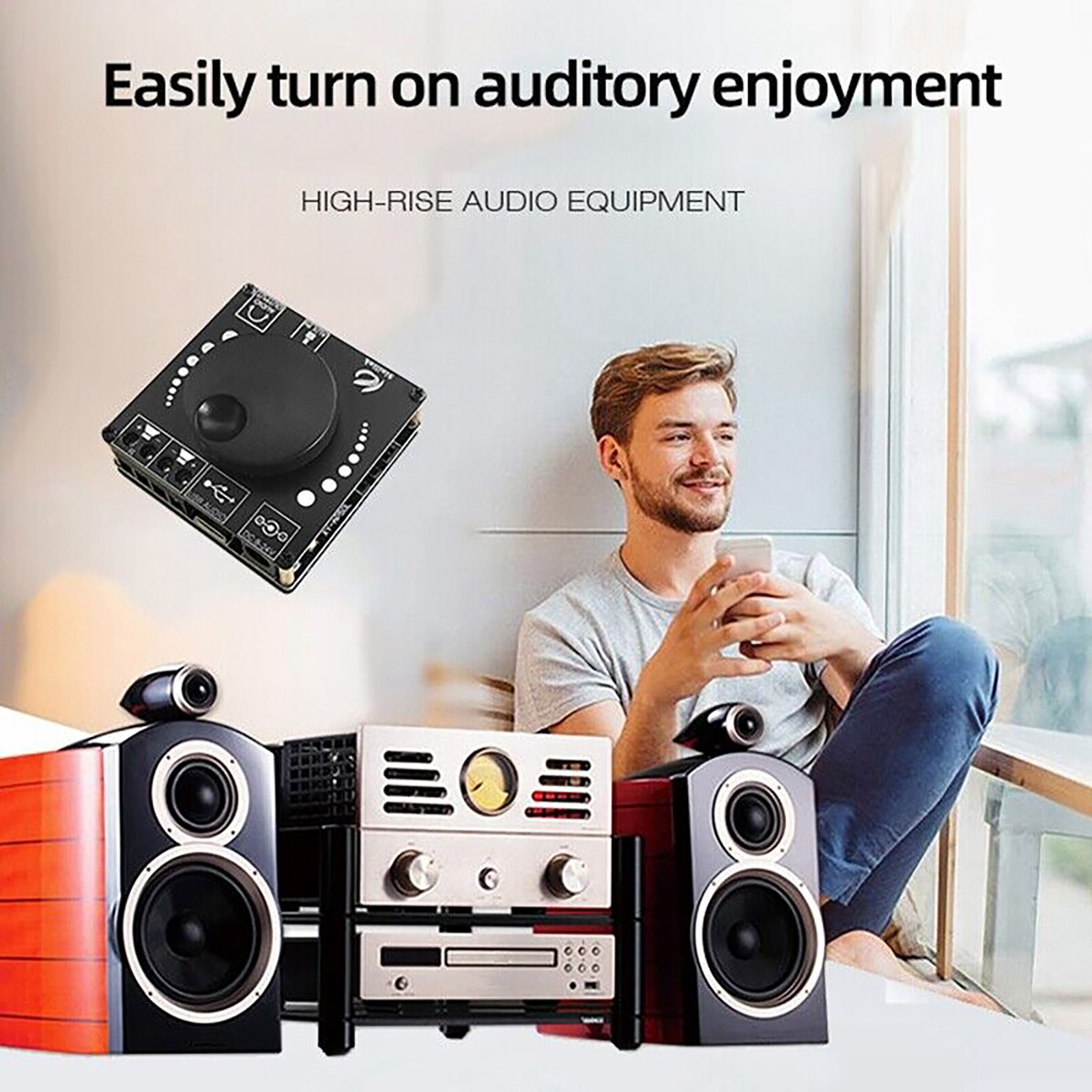 5-24V Mini Bluetooth 5.0 Wireless Stereo Audio Amplifier Board Accessories