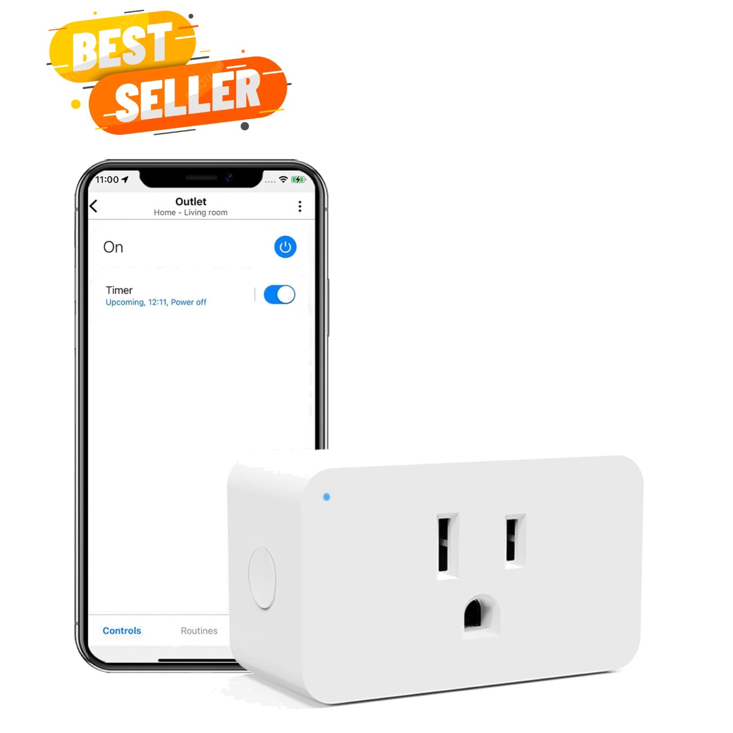 Zwave Smart Plug 800 Series Zwave Outlet Built-in Repeater Range Extender, Mi...