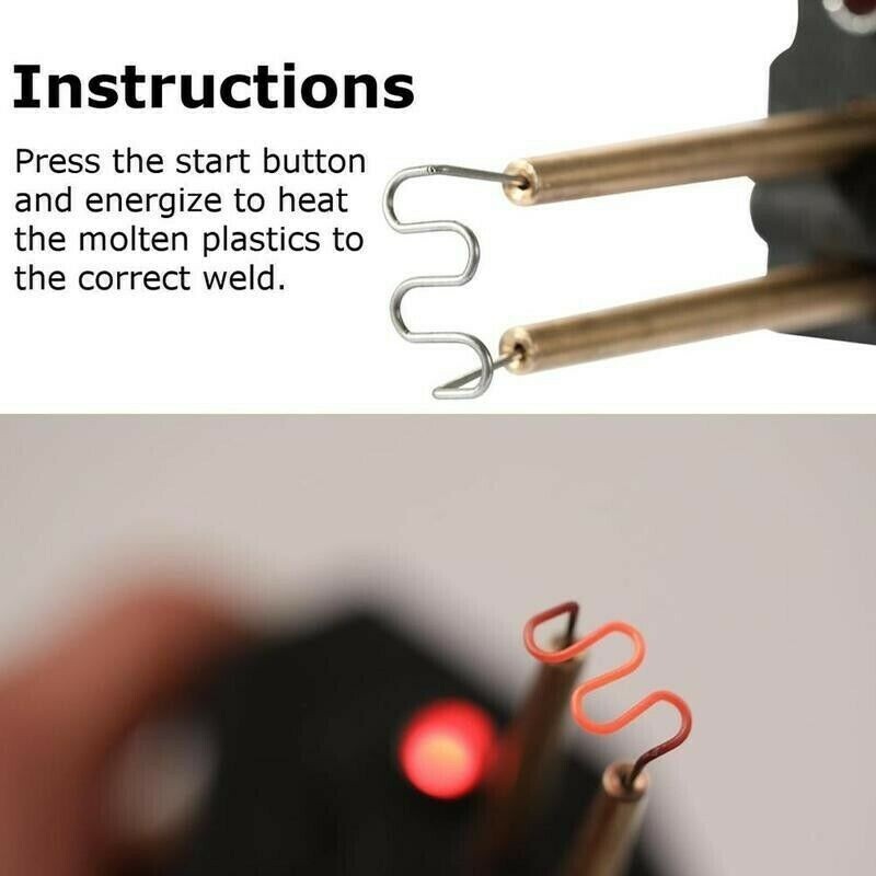 Handy Plastic Welder Garage Tool Bumper Crack Repair Welding Machine Staple Set