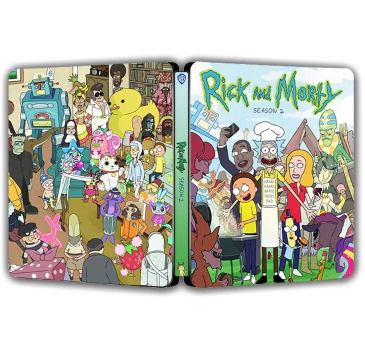 New Rare Limited   WB Rick and Morty Season 2 TVfans  Steelbook Case Custom Made