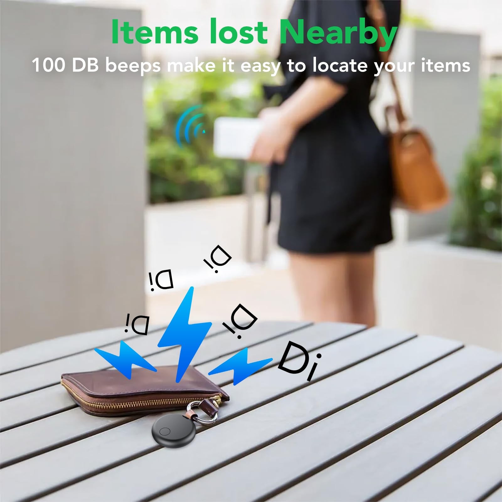 Air Tracker Tags-4 Pack: Smart Bluetooth Tracker, Item 4 coal blackening