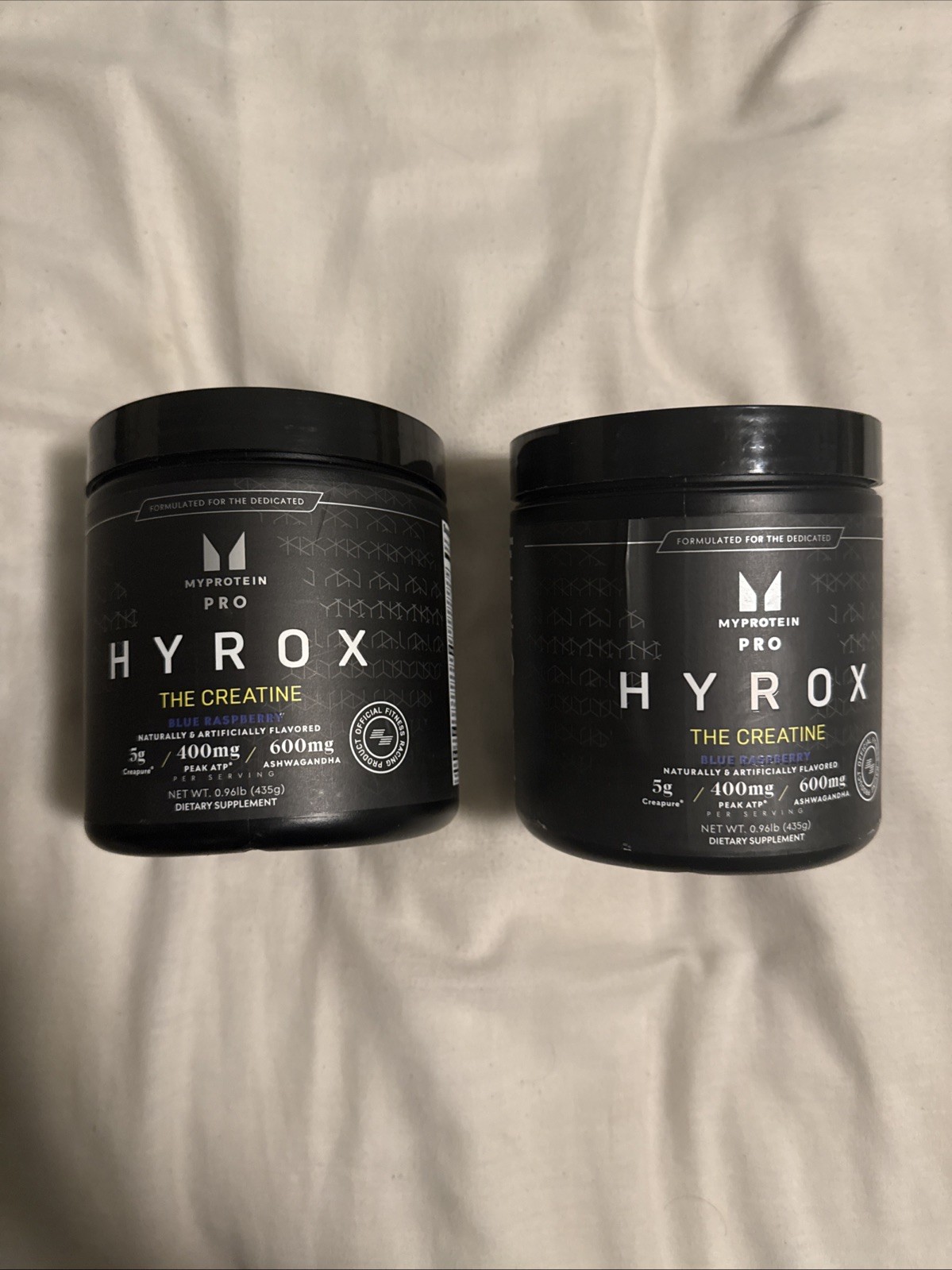 MyProtein HYROX Creatine Blue Raspberry 30 Servings EXP 11/2026. two Jars