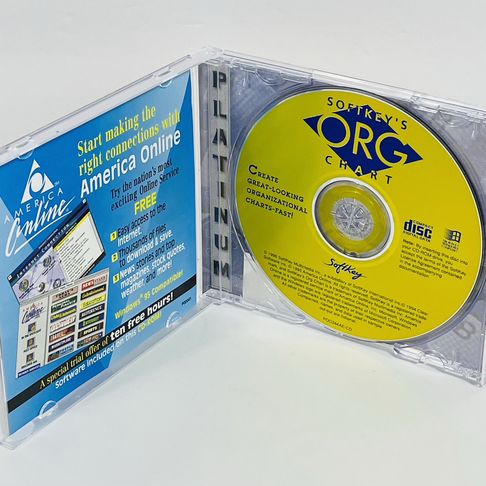 Softkey's ORG Chart 1996 PC CD-ROM for Windows