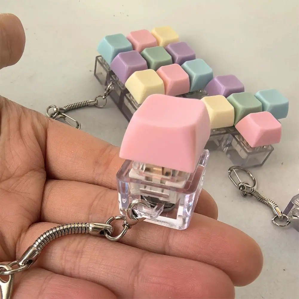 Key Switch Keychain Shaft Tester Mechanical Keyboard Fidget Button Fidget Button
