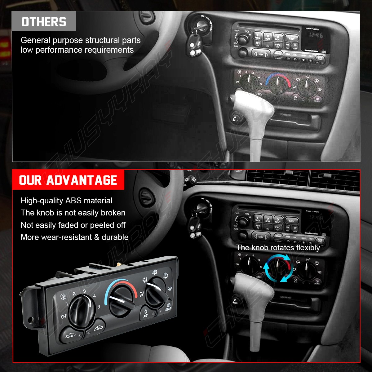 Climate Control Unit A/C Heater Control Switch For 1997-1999 Oldsmobile Cutlass