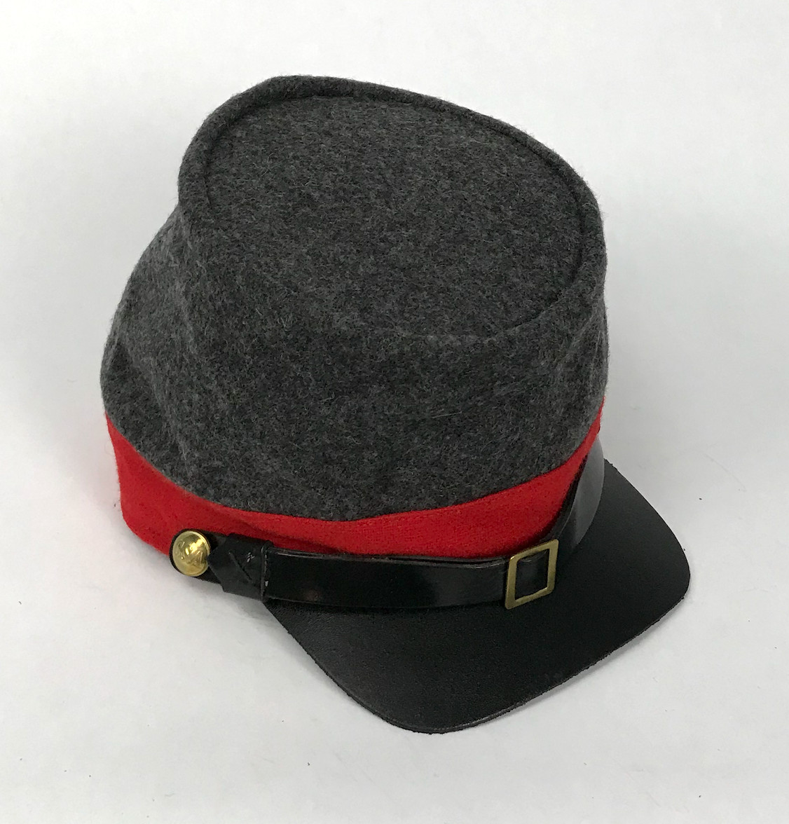 Civil War Confederate Enlisted Artillery Kepi - CS Artillery Cap - Size Medium