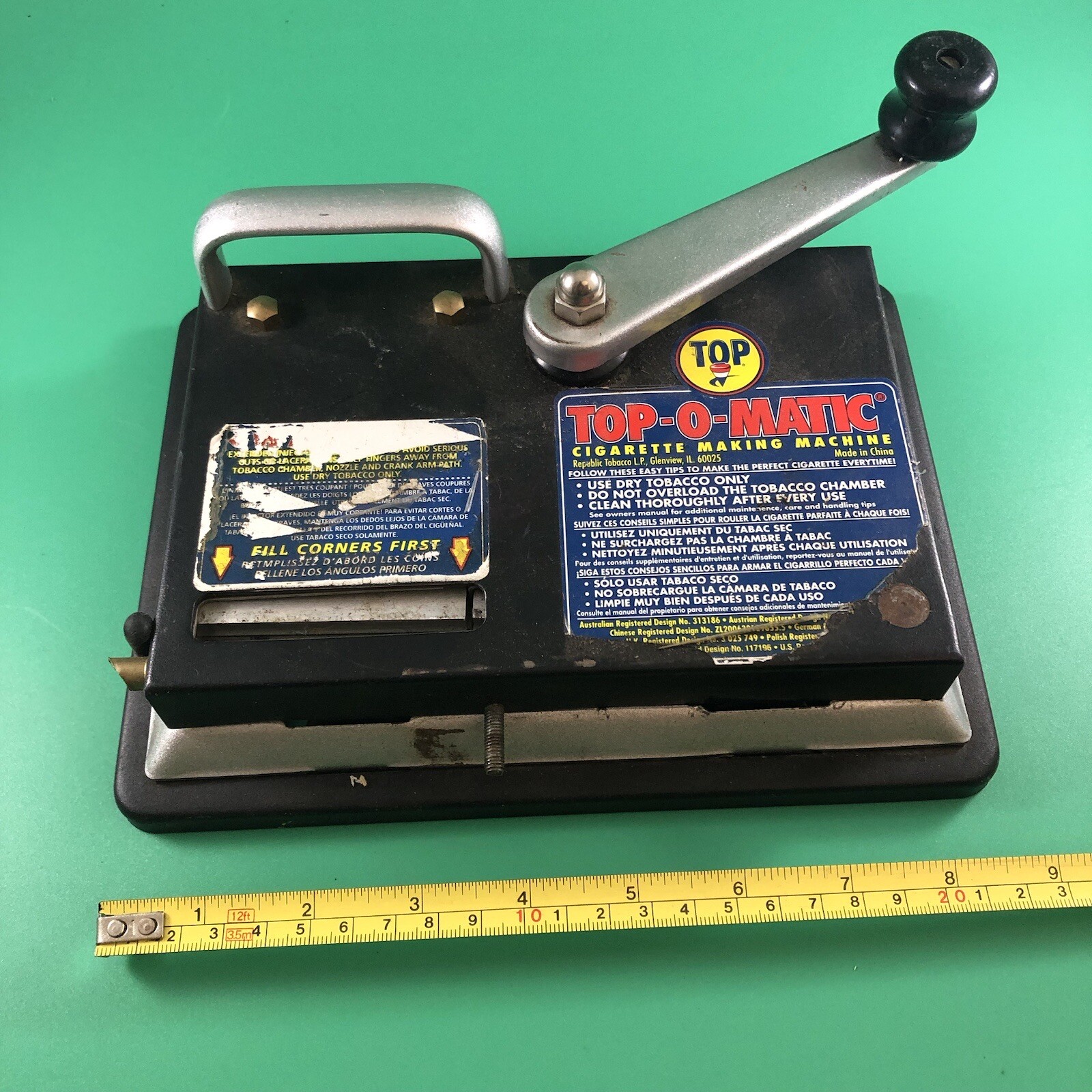Top-O-Matic Cigarette Roller Maker Rolling Machine-A10