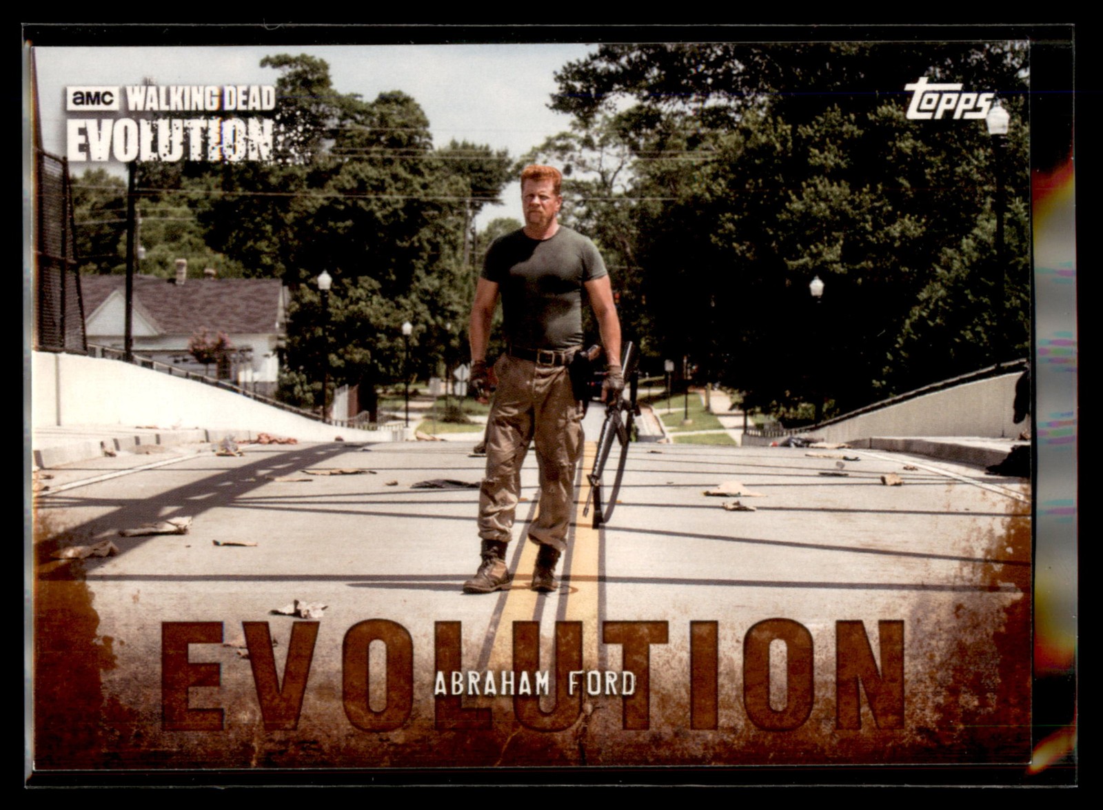 2017 Topps Walking Dead Evolution BROWN Parallel #50 Abraham Ford