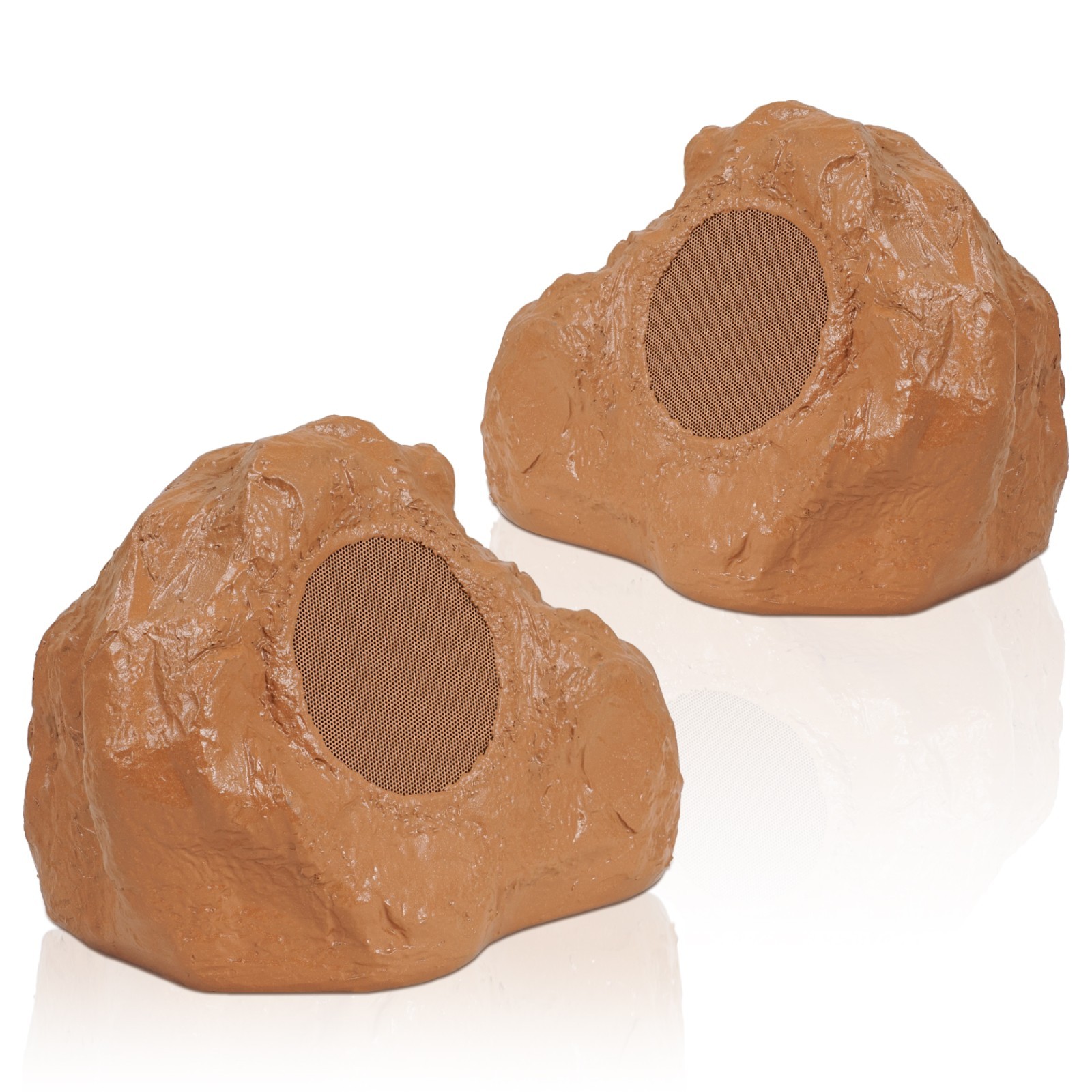 Sound Town 2-Pack 5.25" IP56 Weatherproof Outdoor Rock Speakers (ROCK-52BR-PAIR)