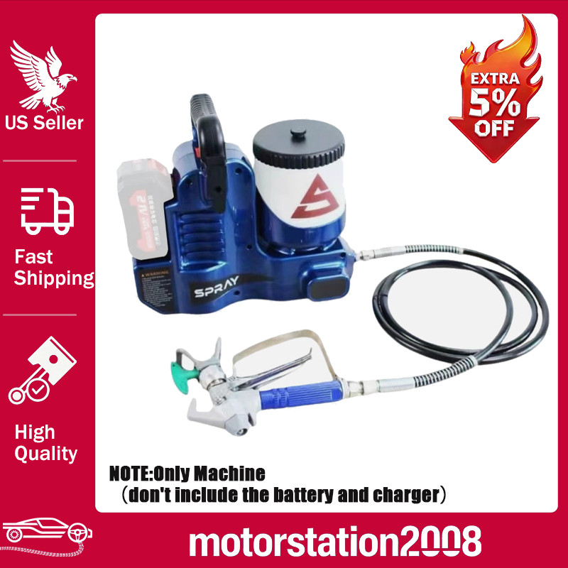 For Makita Airless Paint Sprayer Sprayer for Wall Paints Varnishes 18-21VBatteJQ