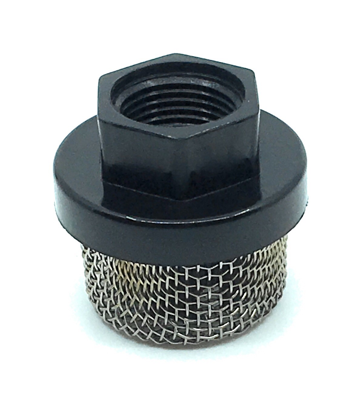 ASP Inlet screen compatible to Graco 246-385. 7/8" UNF nylon cap