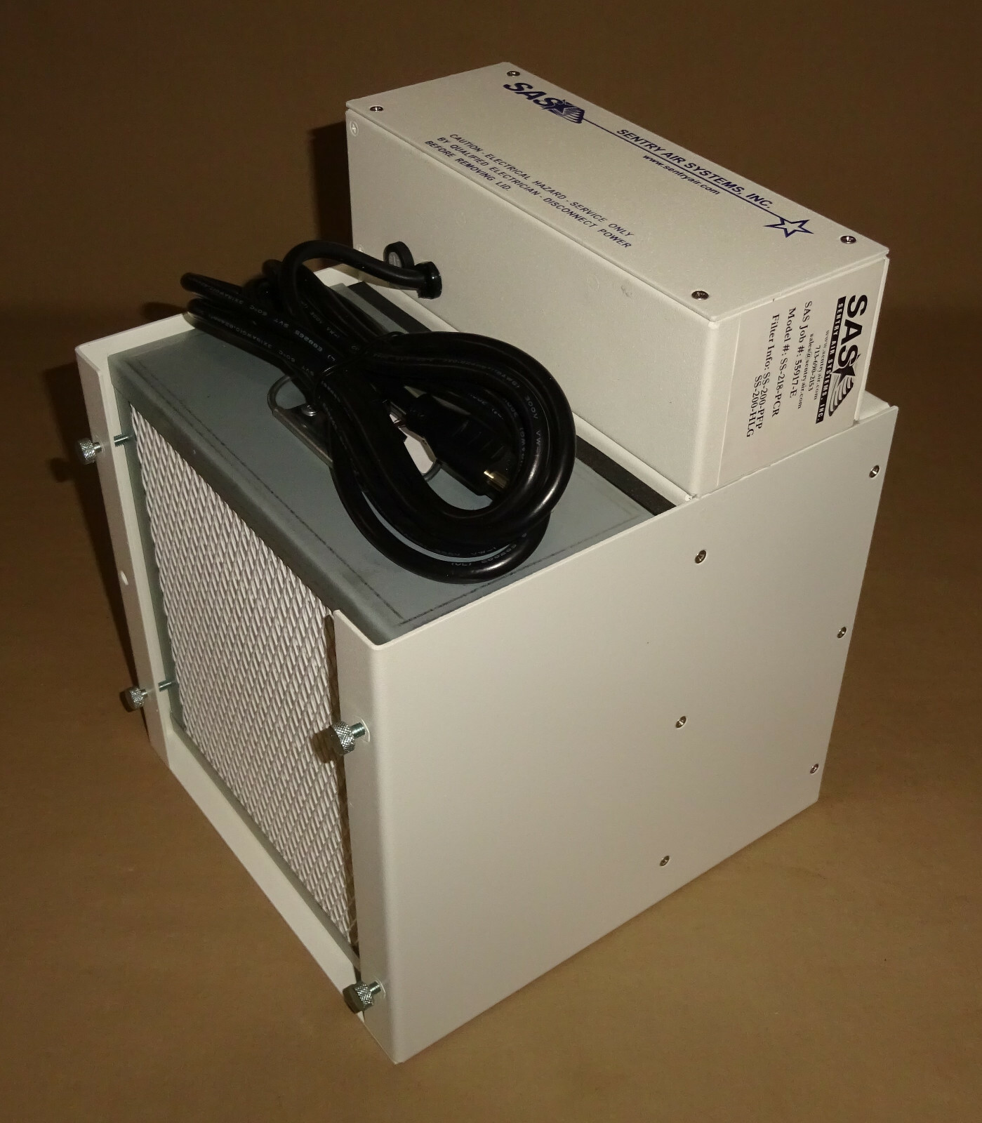 Sentry Air Systems Filter Housing for a SS-Z18-PCR with Hepa Filter SS-200-HLG