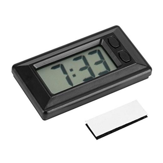 Ultra Thin Digital Clock, Self Adhesive LCD Digital Electronic Clock with