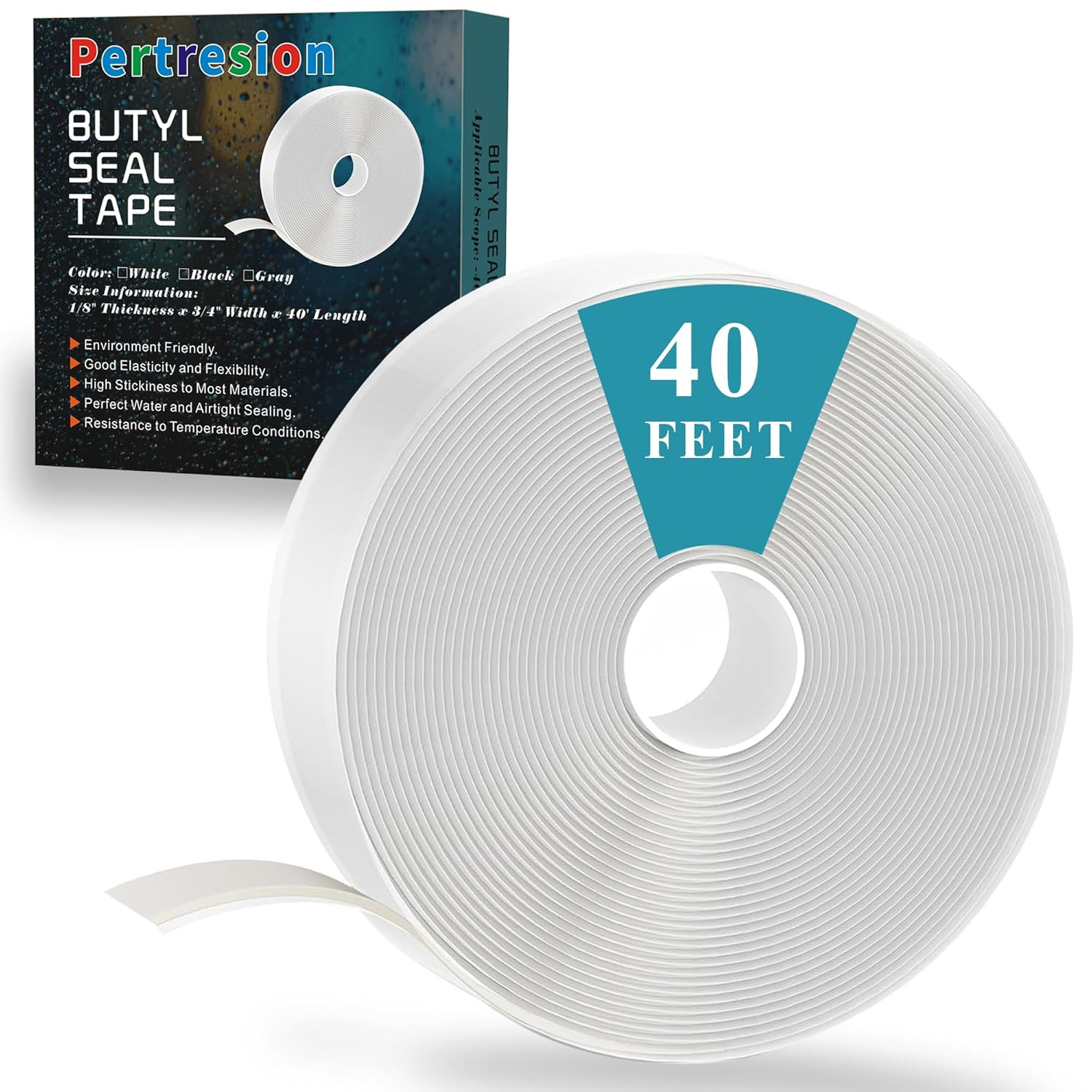 Butyl Seal Tape, RV Sealant Tape, Plumbers Putty Tape, Waterproof Butyl Rubber f