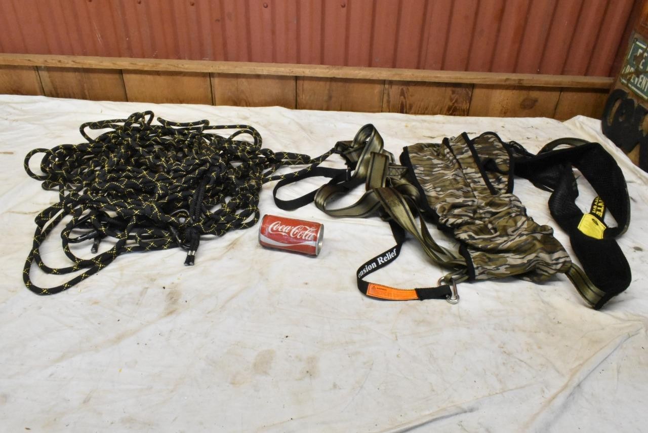 Hunter Safety System Harness Elimishield 2x/3x Hunting Tree Stand With Rope