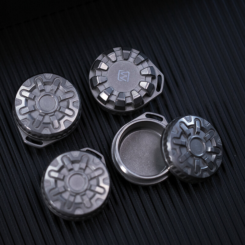 EDC Titanium Waterproof Pill Case Travel Pill Organizer Bottle Capsule Container