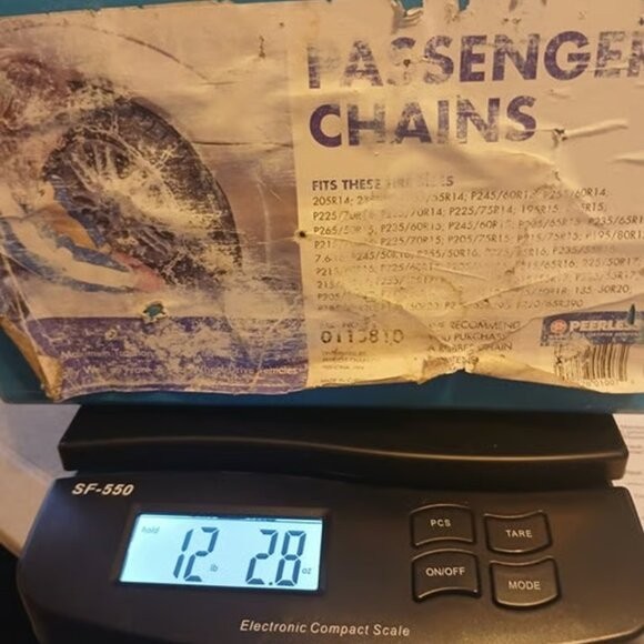0113810 Peerless Passenger Tire Chains 1 Pair - Never Used