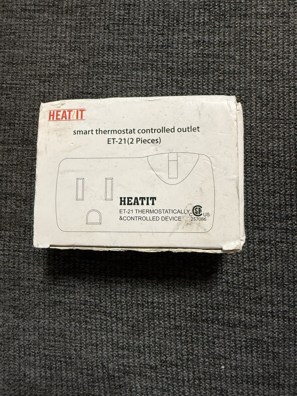 HEATIT ET-21 2-Piece Set Freeze Thermostatically Controlled Outlet on at 38F /Of