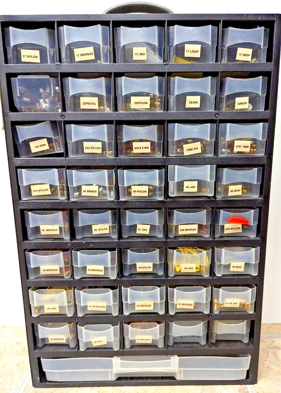 J.Dewey Brand Firearm Maintence Center-1 Lot Contains 325 Brushes-Mops-Jags etc