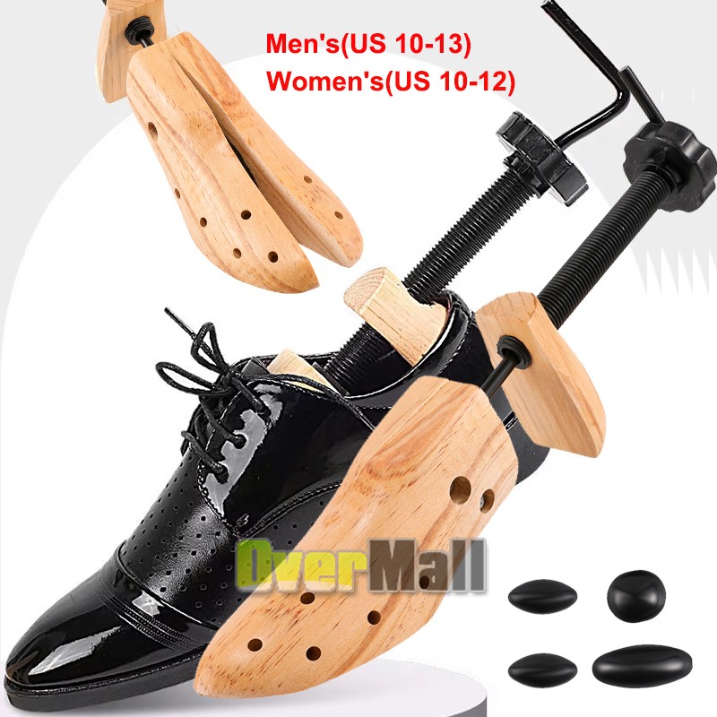 1X Mens Gents Shoe Stretchers Tree Wooden Shaper Bunion Corn Blister Size 10-13