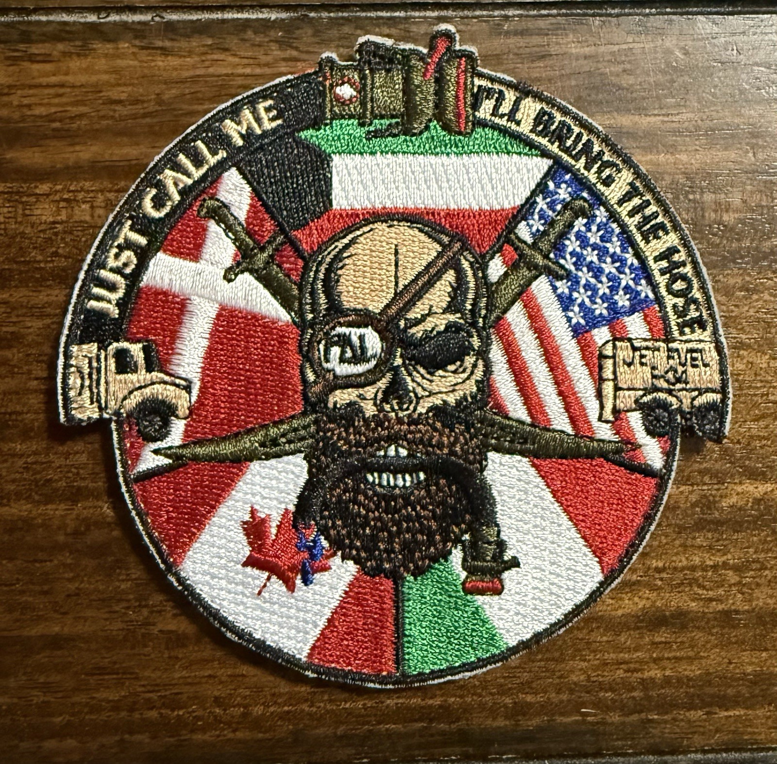 USAF 386 ELRS Just Call Me I’ll Bring The Hose Morale Patch, Kuwait, Air Force