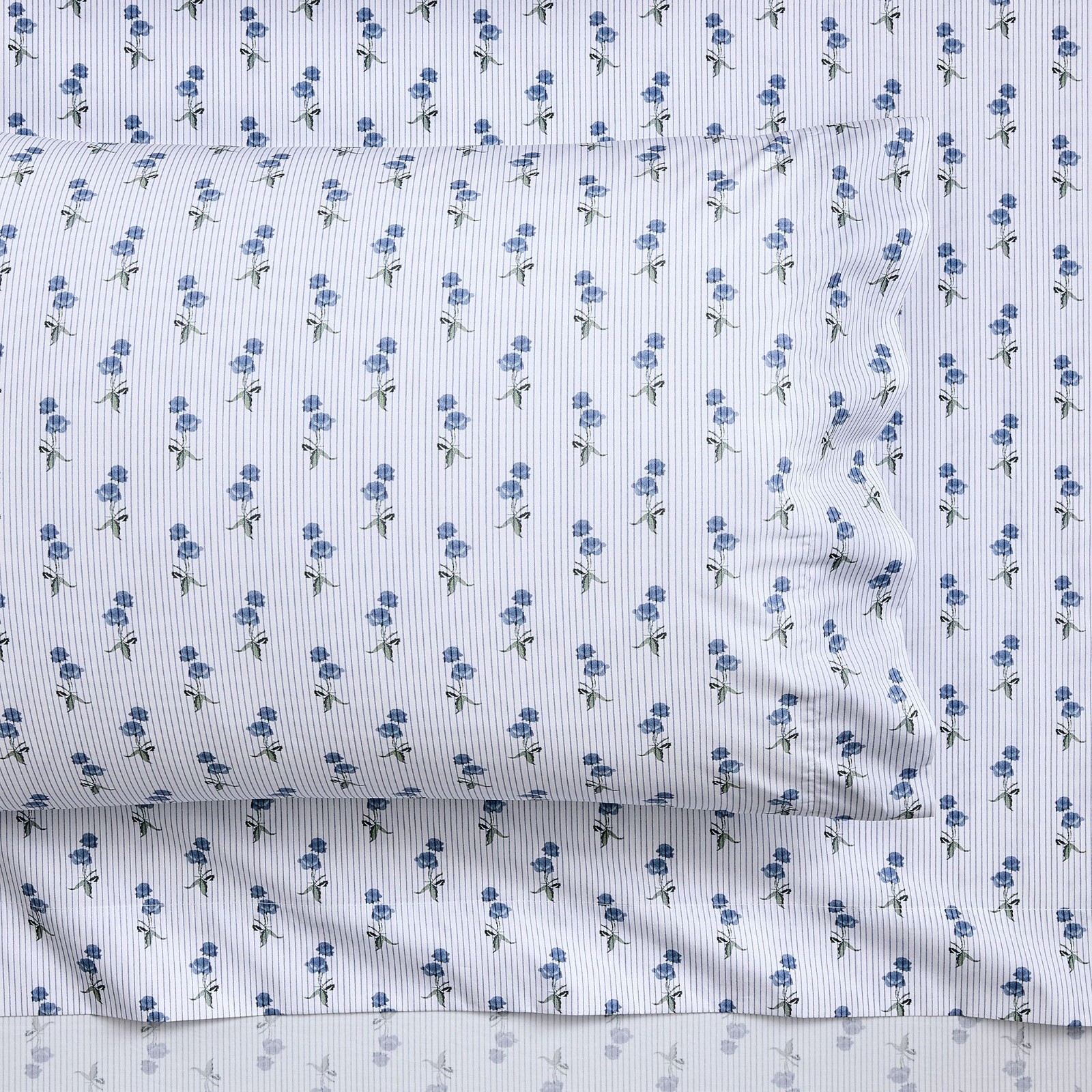 PBteen French Rose Sheet Set Organic Cotton Percale Floral FREE SHIP US