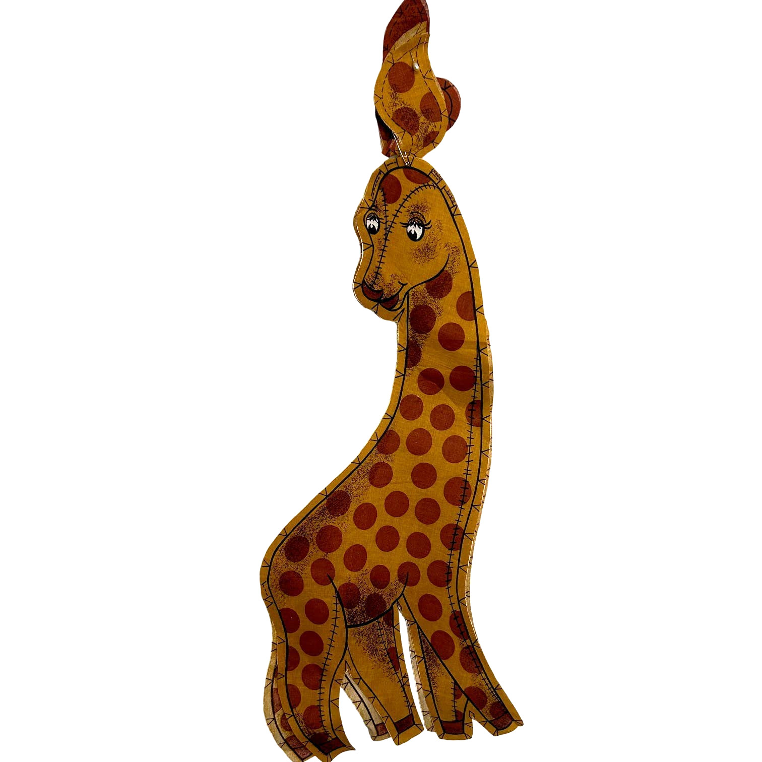 Vintage Giraffe Plush Unfinished Project  Approx. 26" Finished Complete HTF