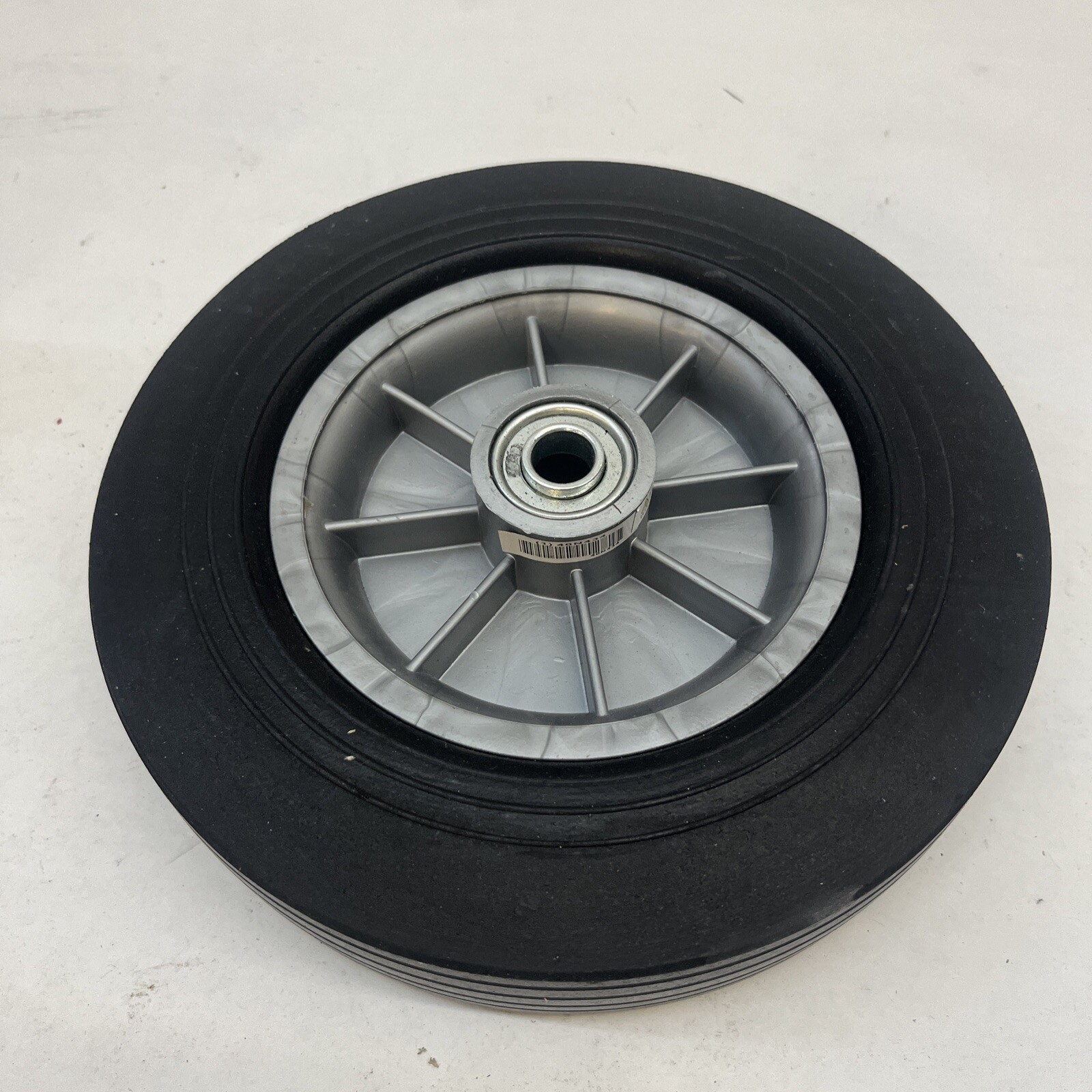 Marastar 40N434 Hand Truck Wheel, 5/8 In. Bore Dia, Offset, Tread: Ribbed