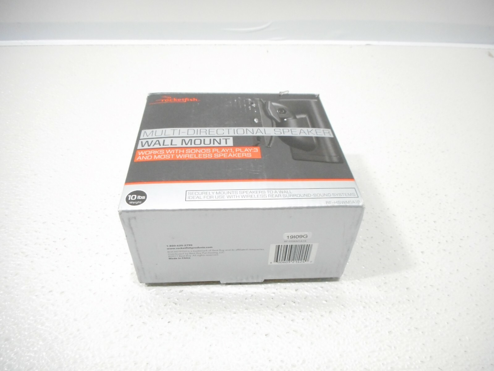 Rocketfish Multi-Directional Universal Speaker Wall Mount Black RF-HSWM1A18