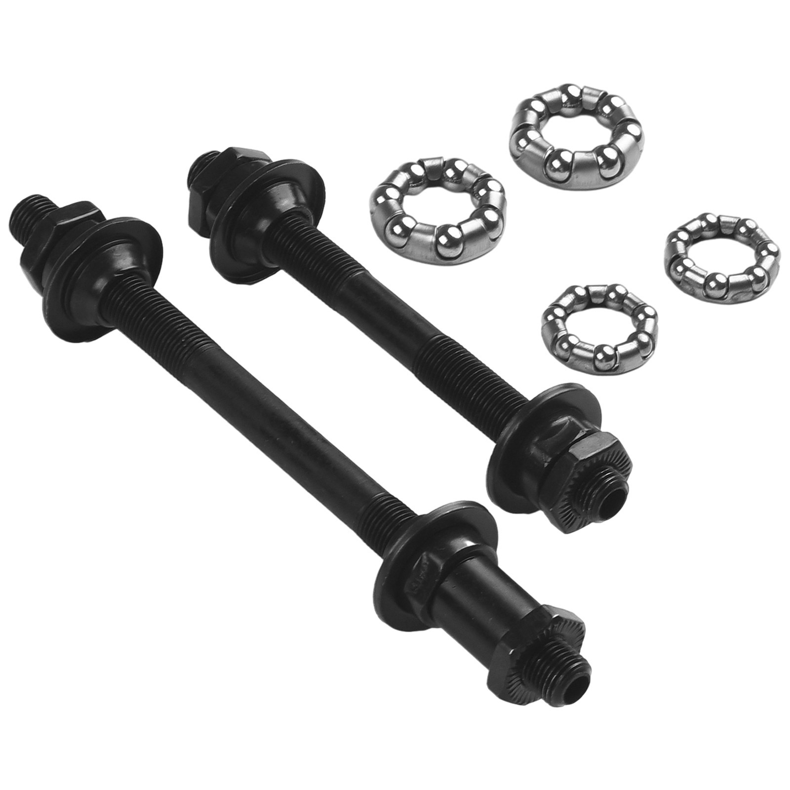 Bike Bicycle Axles Rear Front  Axle Set 108mm 145mm With 1/4，3/16 Balls.