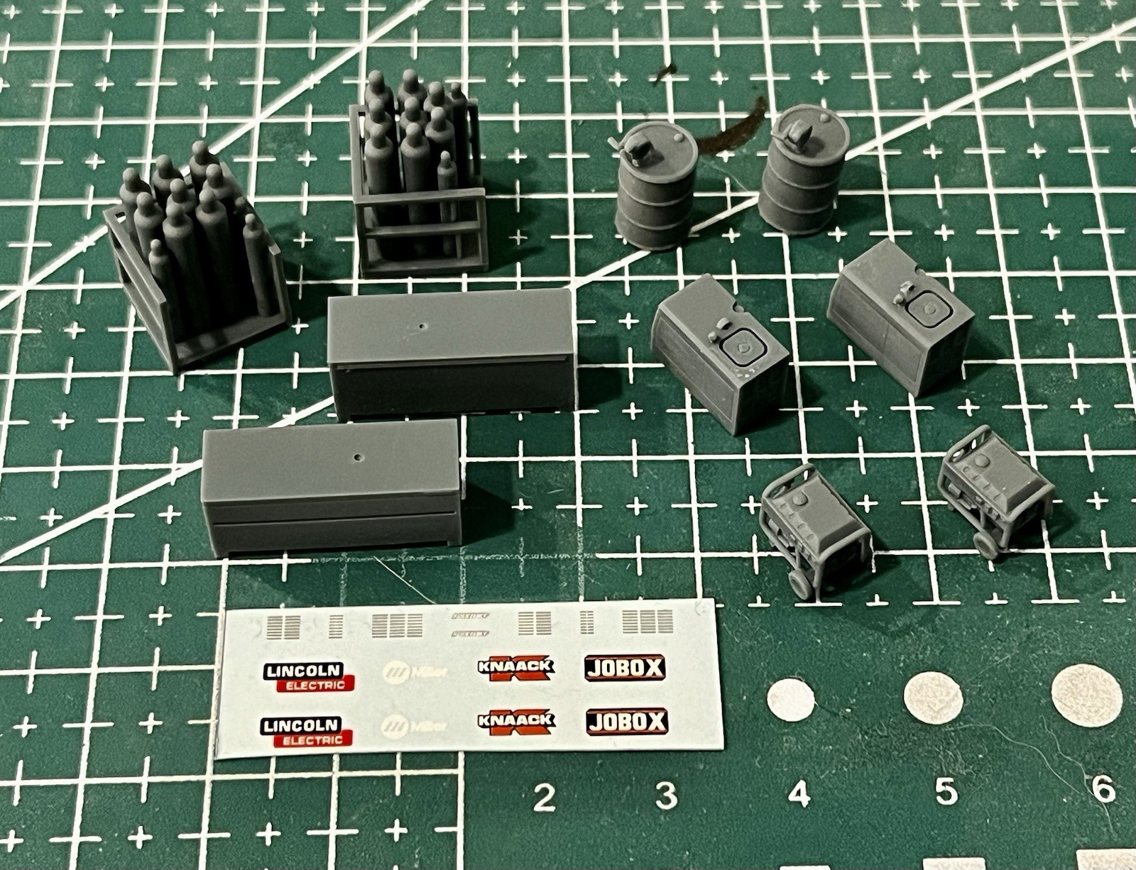 Detail Parts Jobox Generator Tanks Welders Fuel Drum HO 1:87 Resin 3D Printed