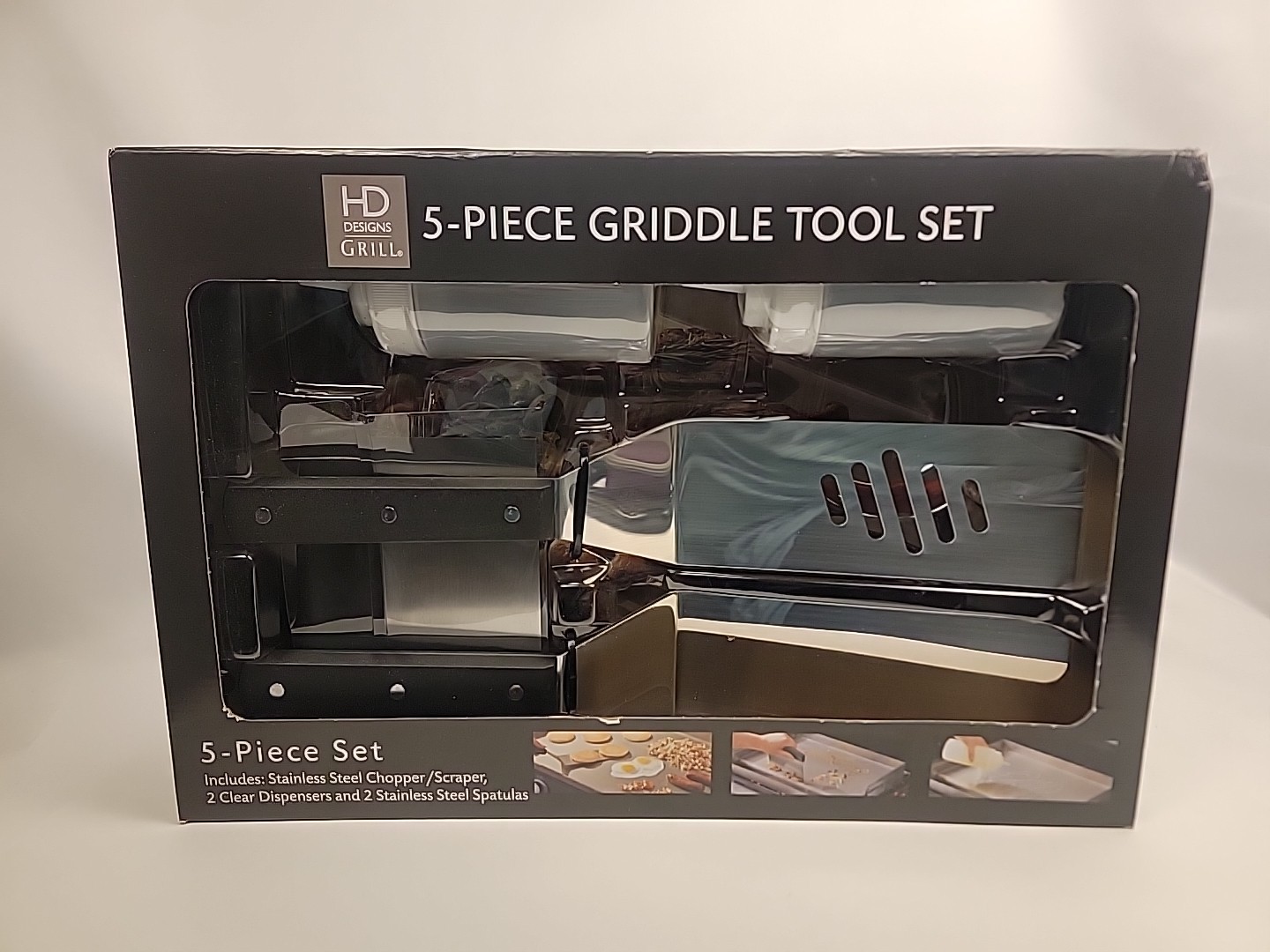 HD Designs 5-Piece Griddle Tool Set
