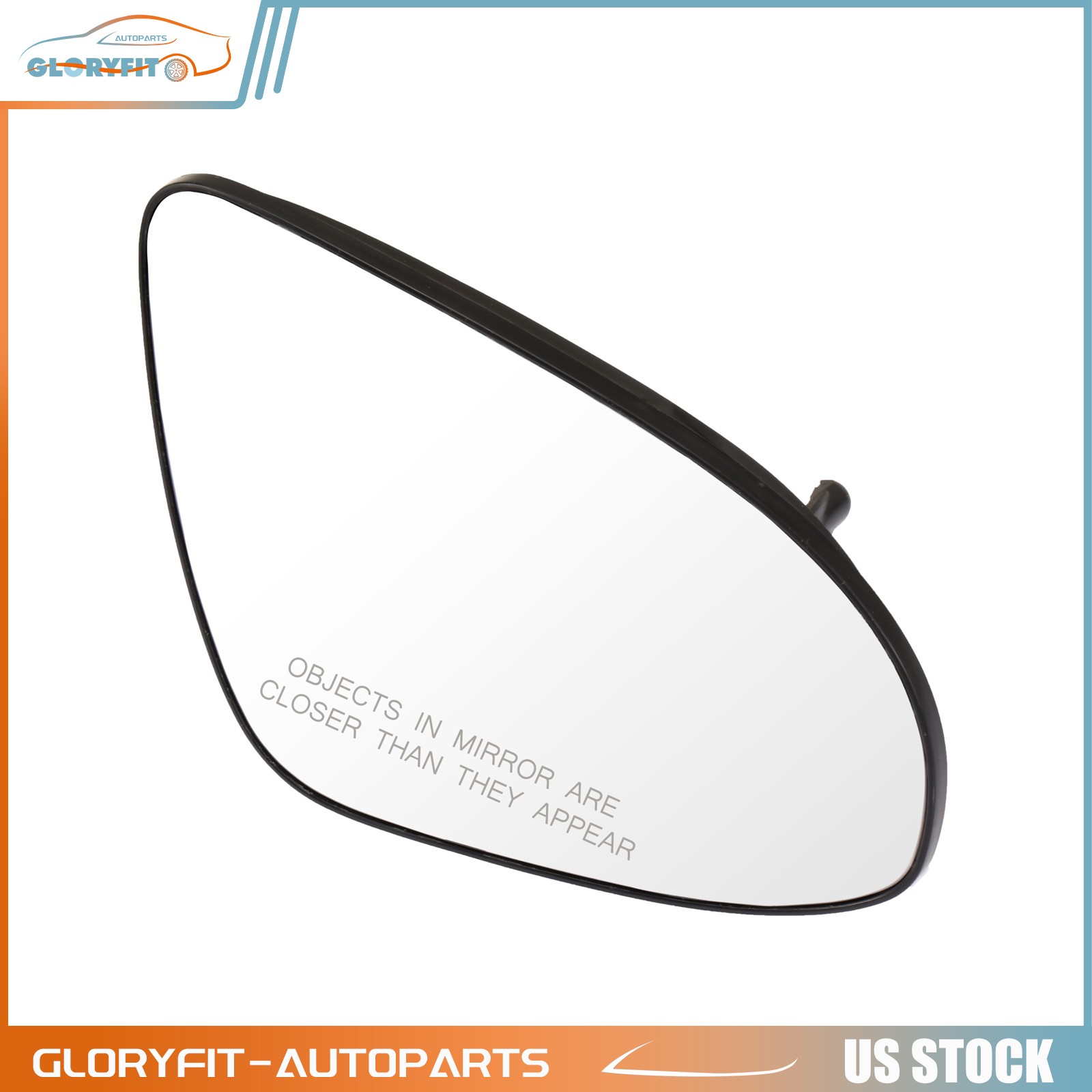 Heated For 2012-2017 Toyota Camry RH Passenger Side Convex Chrome Mirror Glass