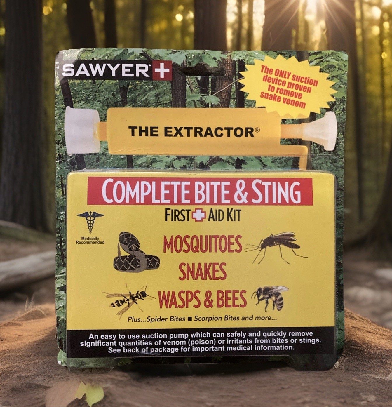 NEW Sawyer The Extractor Complete Bite & Sting 🐝 Snakes Bees Wasps Pump Kit
