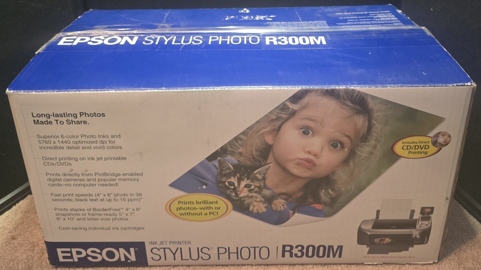 Epson Stylus Photo CD DVD R300M Digital Inkjet Computer PC Printer Brand New 👀