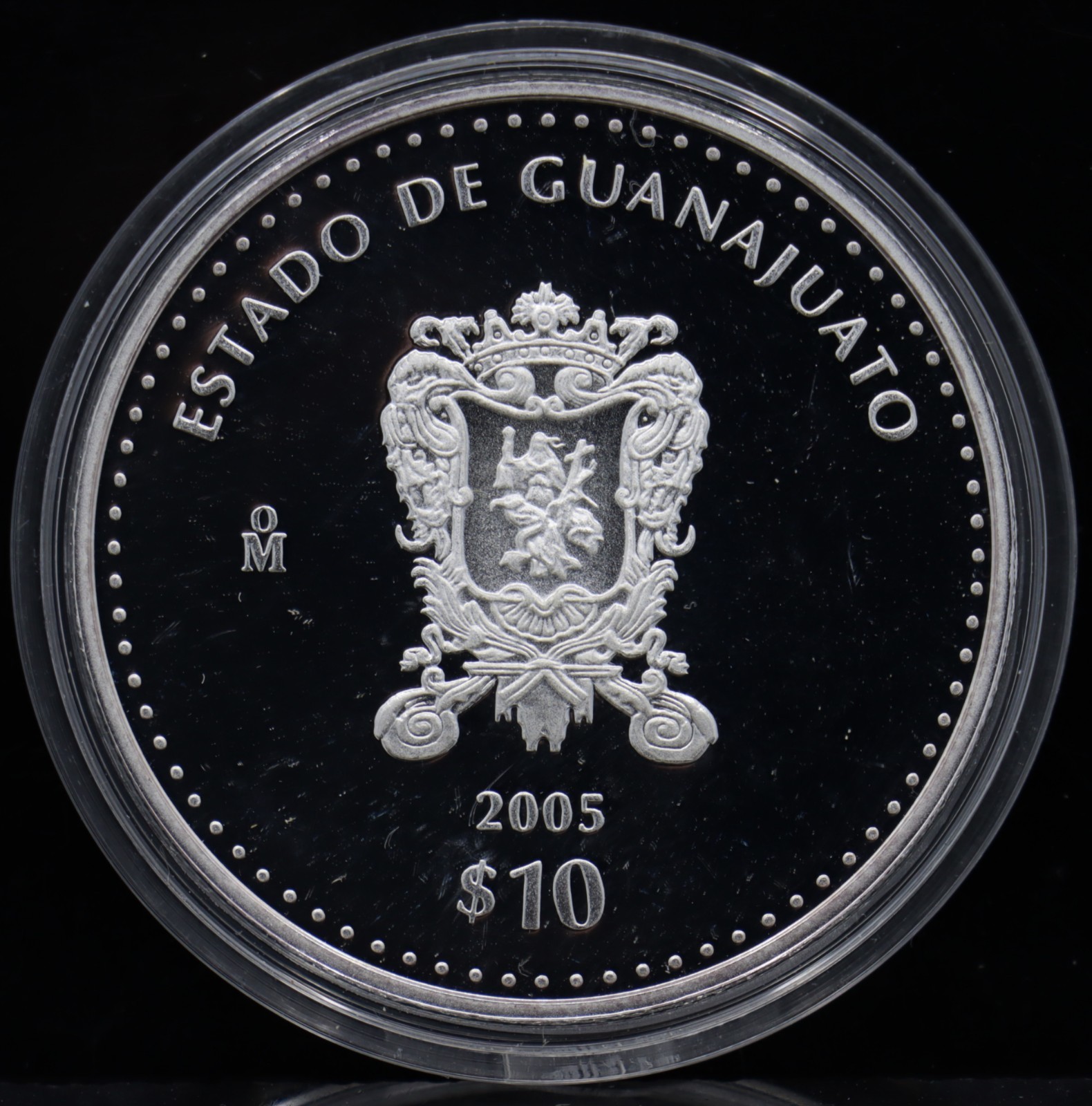 2005-MO 1oz $10 Estado De Guanajuato .999 Silver Coin in OGP