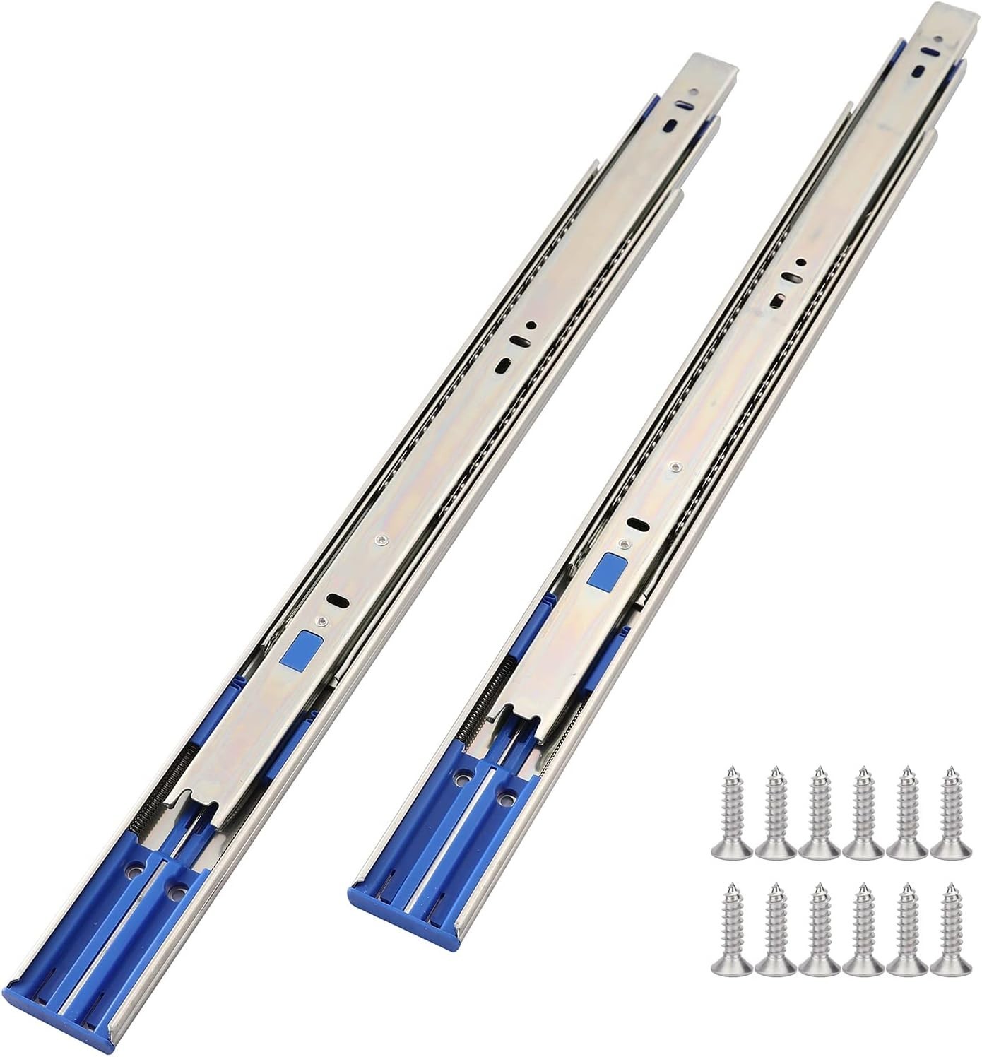 Heavy Duty 22'' Soft Close Drawer Slides - Full Extension with 10 Pairs Included