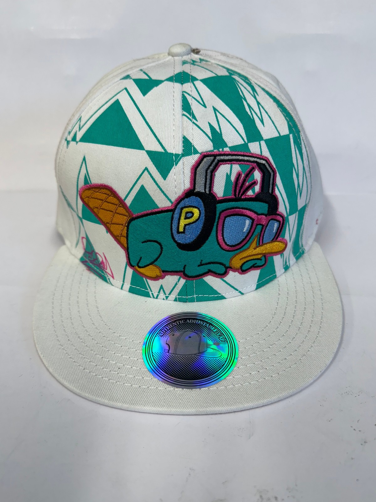 Baseball Cap - Disney - Phineas and Ferb - Perry White Snapback Adjustable Back
