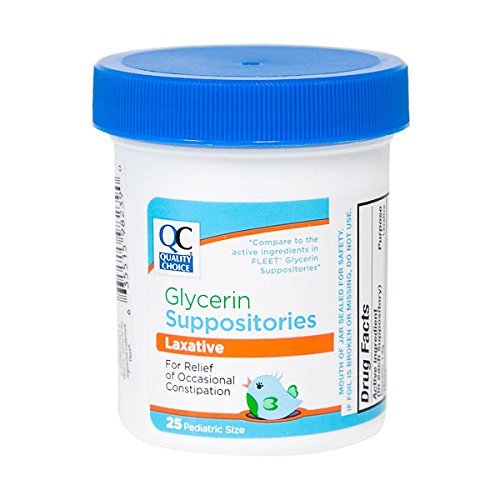 4 Pack Quality Choice Infants Glycerin Suppositories Laxative Relief 25 Ct Each