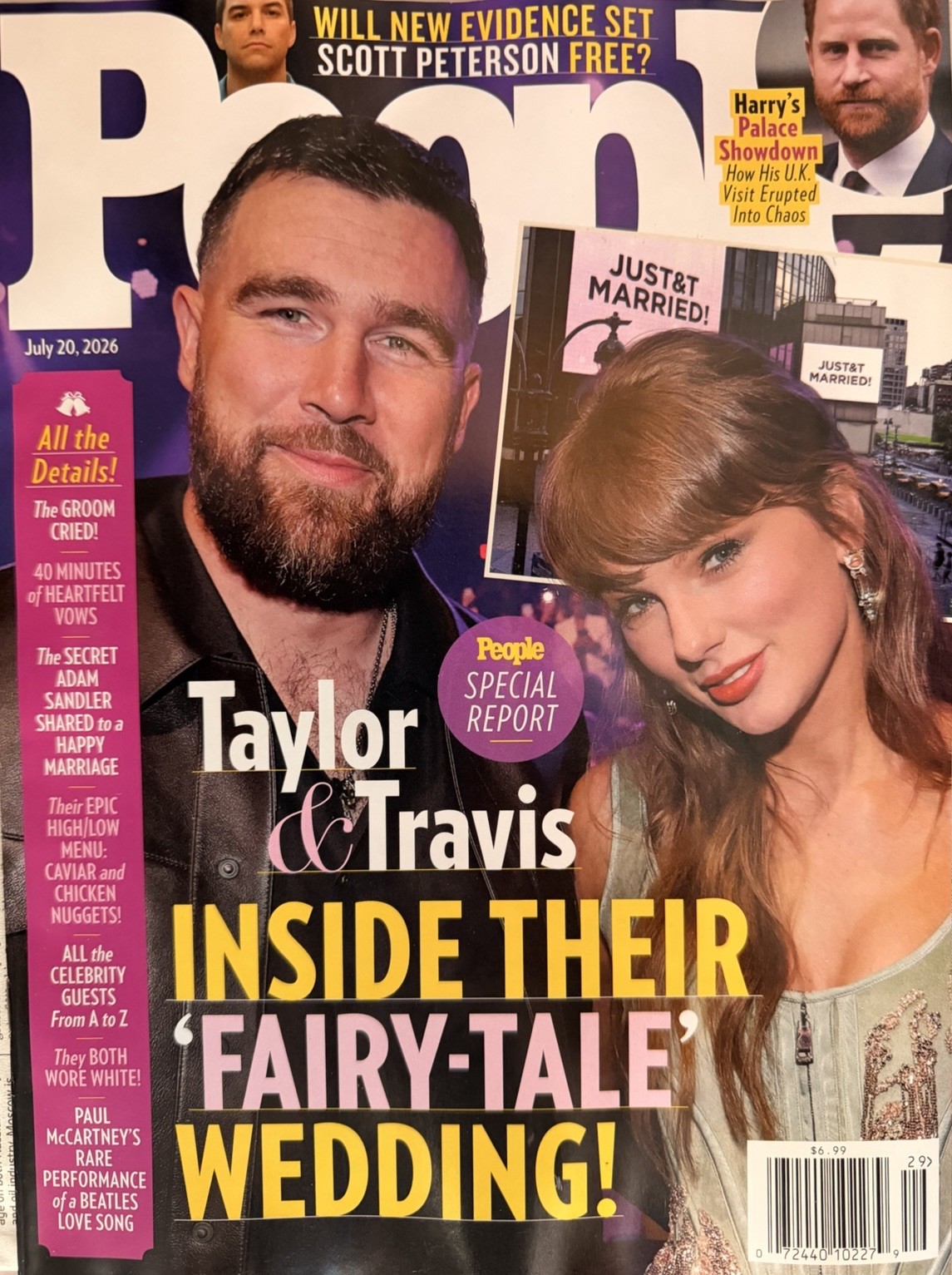 People Magazine  July 20th 2026:  Taylor & Travis Fairy Tale Wedding
