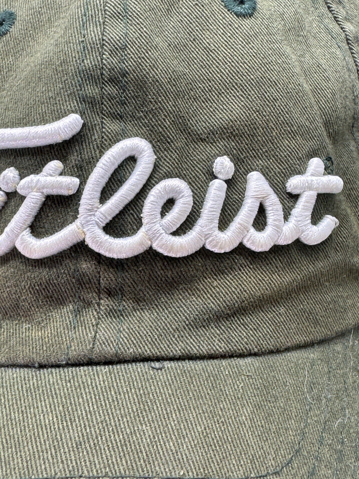 Titleist Bulle Rock Golf Course Hat Adjustable StrapBack Green Sun Faded